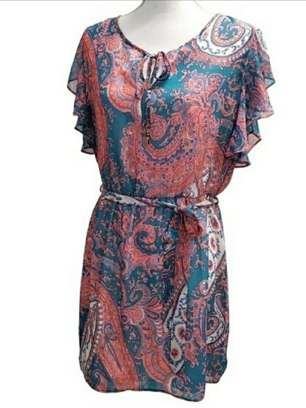 Forever 21 Paisley Colorful Dress Size Large